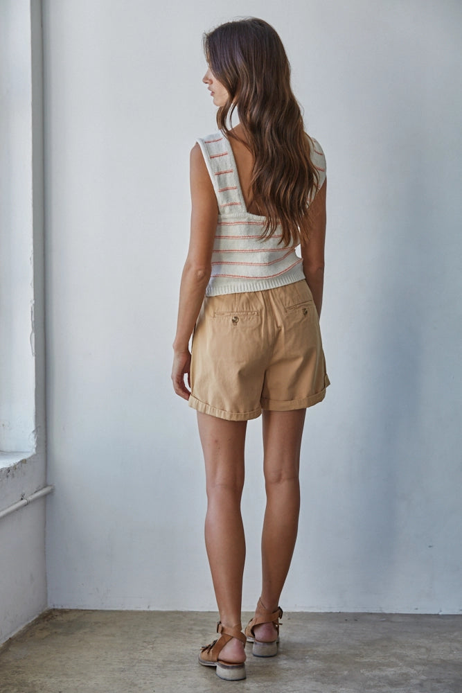 The Maren Stripe Knit Vest
