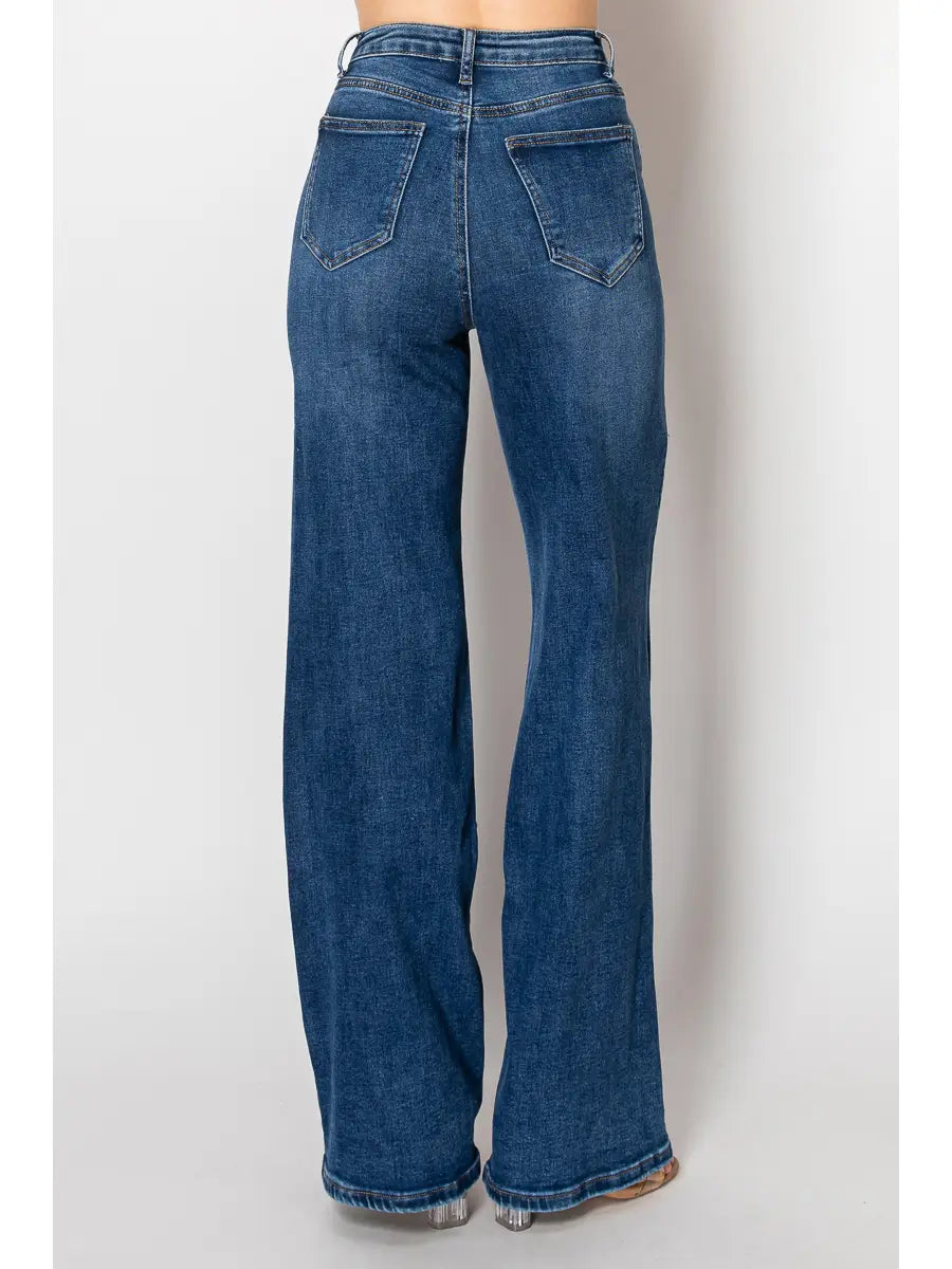 The Gilded Edge Wide Leg Jeans
