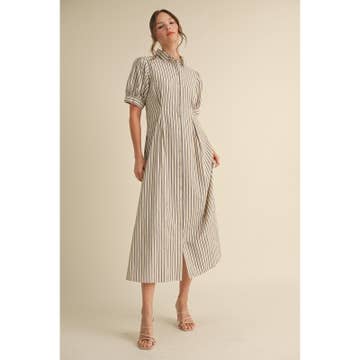 The Maison Stripe Shirt Dress