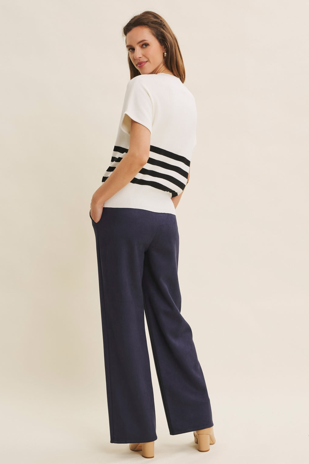 Marseille Striped Knit Top