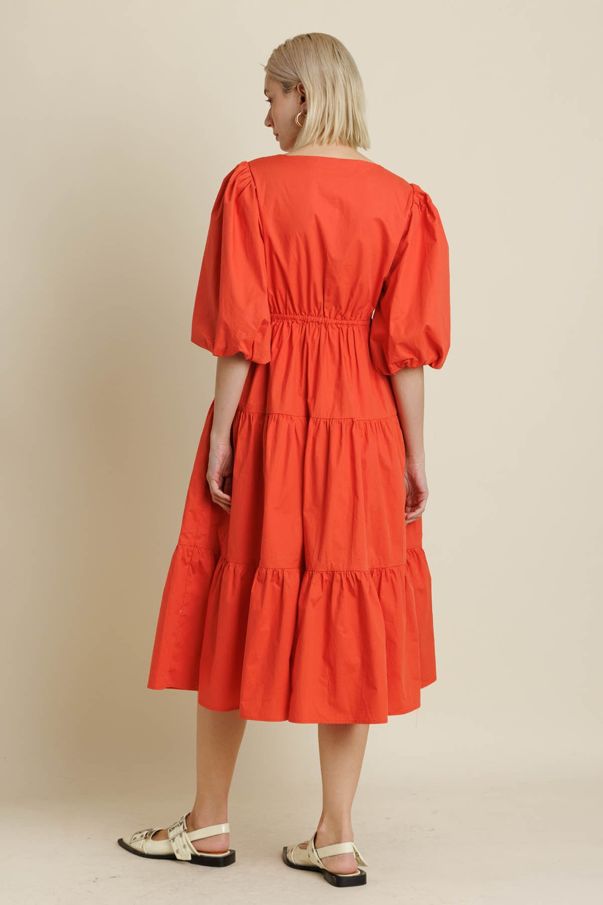 Tiered Midi Dress