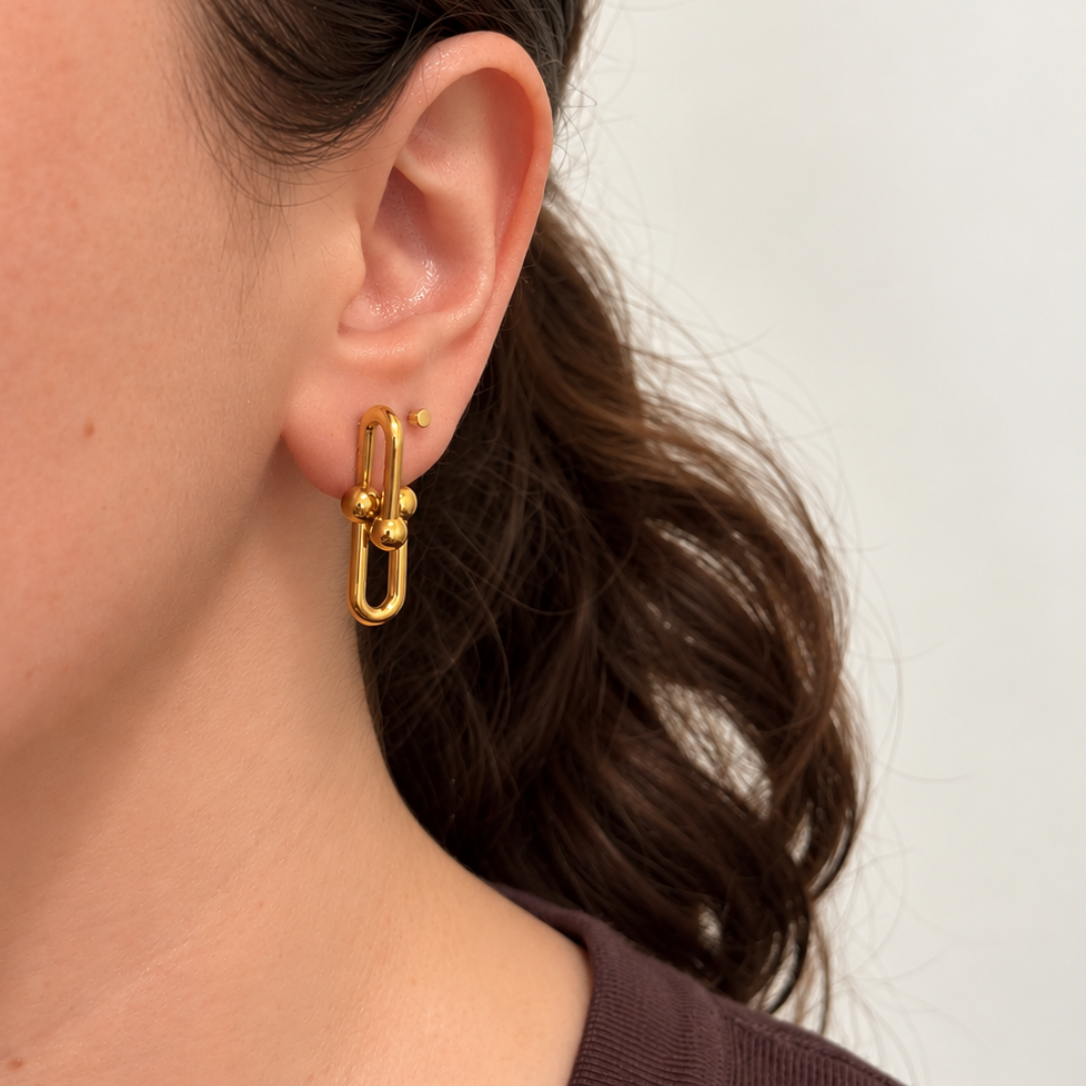 Nendo Beaded Link Earrings
