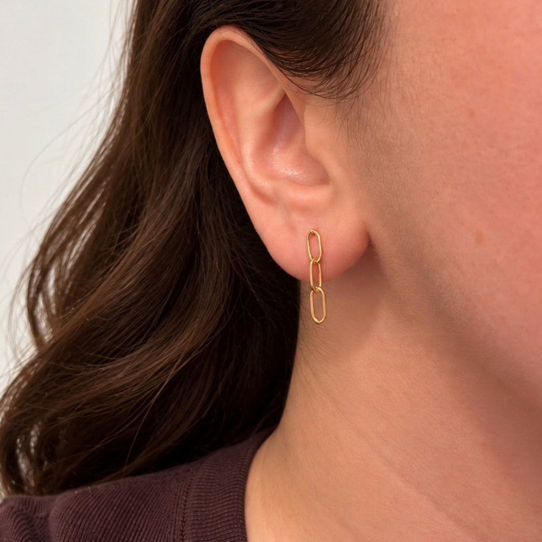 Nendo Paperclip Earrings