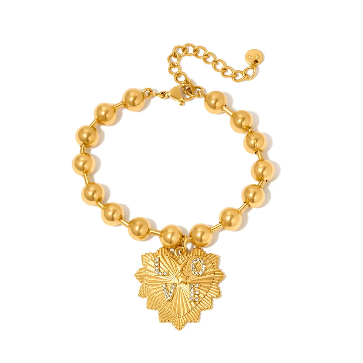 Heart Love Beaded Bracelet