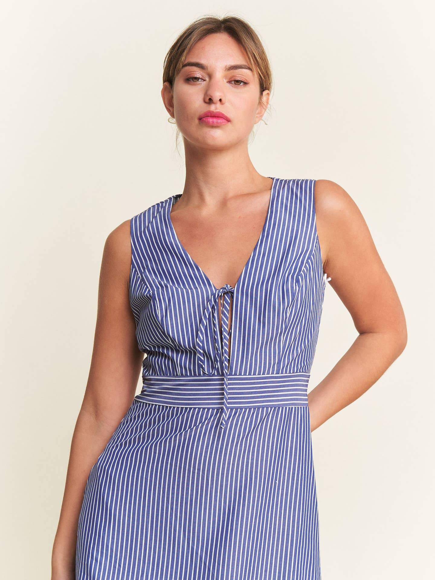 Riviera Stripe Midi Dress