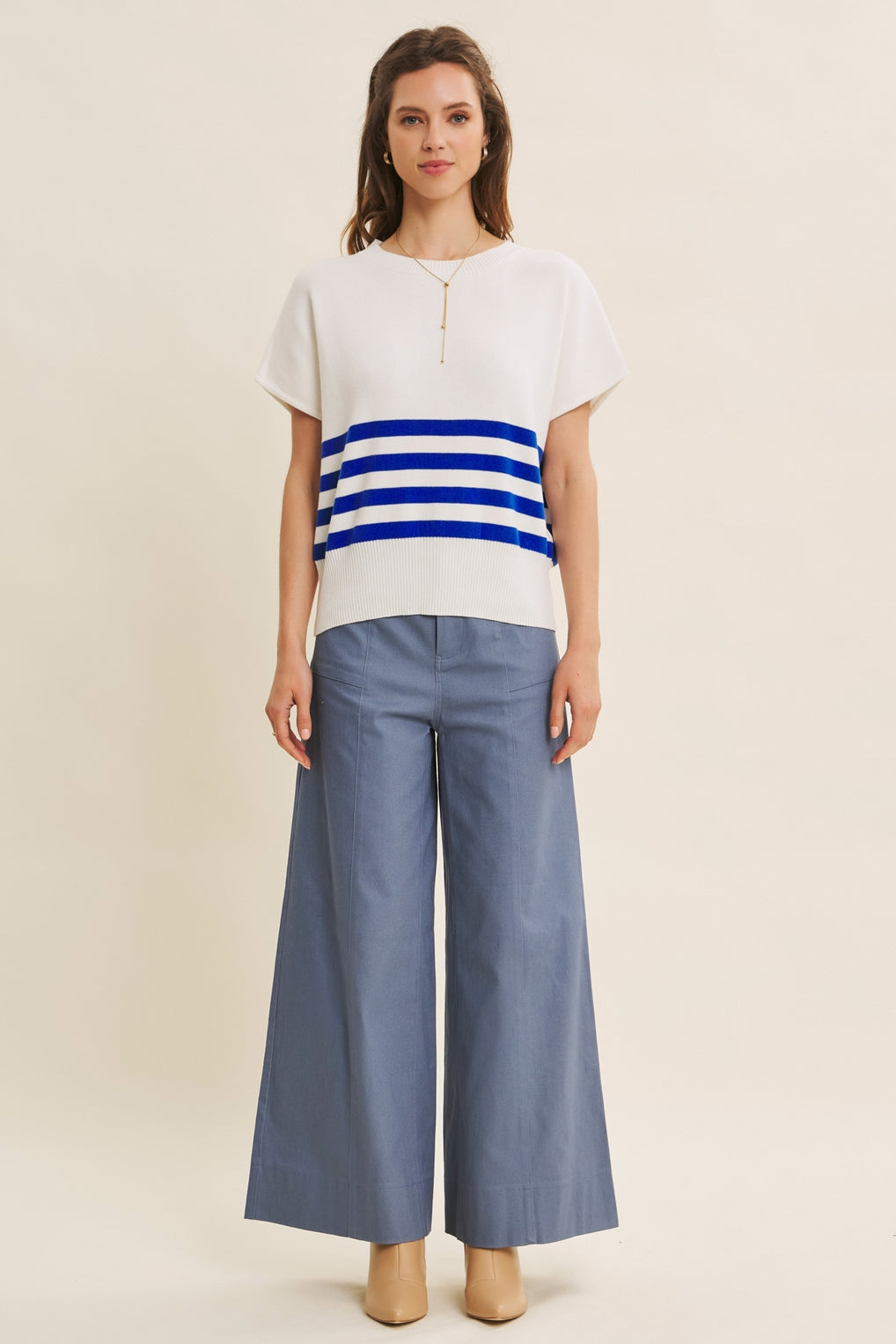 Marseille Striped Knit Top