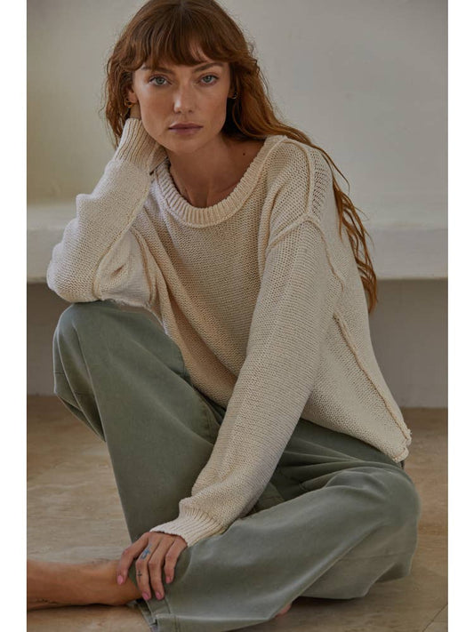 Cotton Crew Neck Sweater