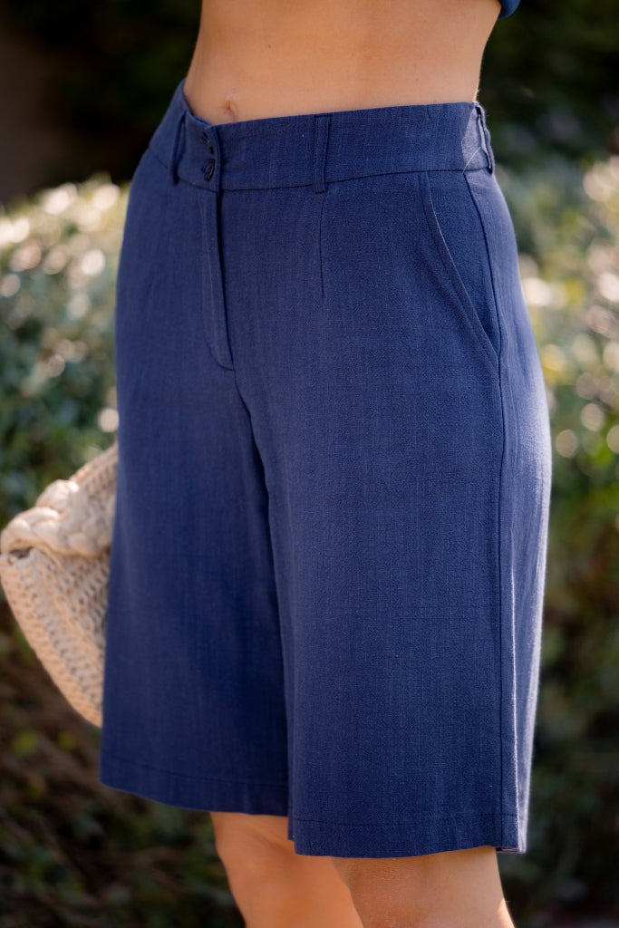 Lisboa Linen Bermuda Shorts