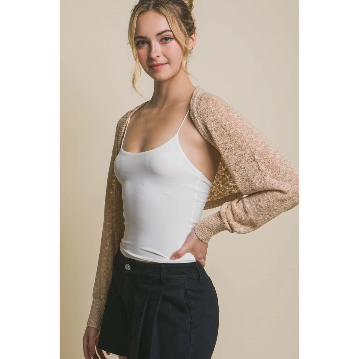 The Willow Knit Shrug