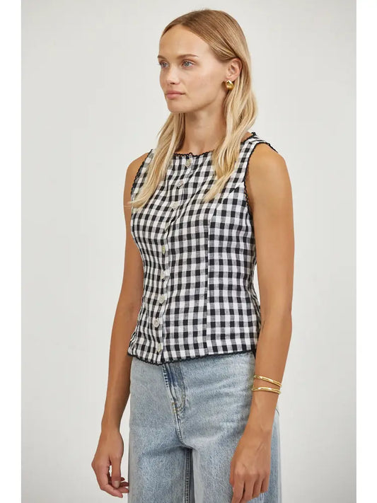 The Gingham Muse Top