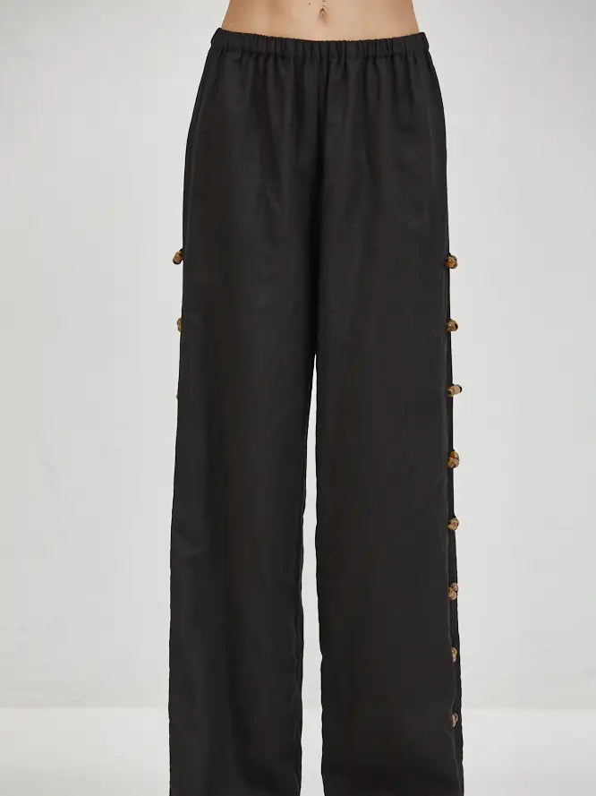 Noir Beaded Trousers