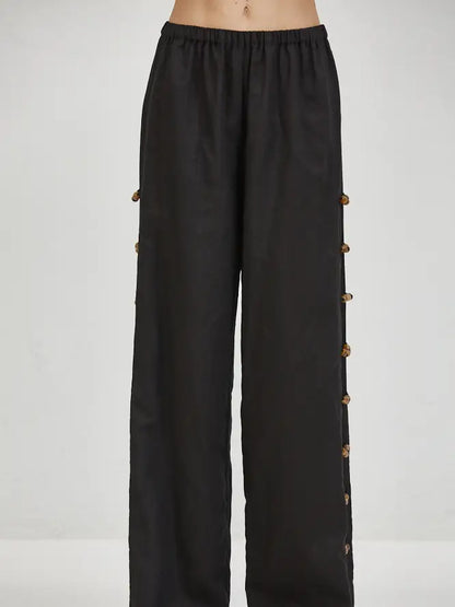 Noir Beaded Trousers