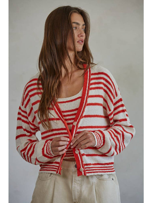 The Mariner Stripe Cardigan