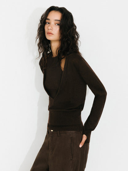 After Hours Layered Knit Top