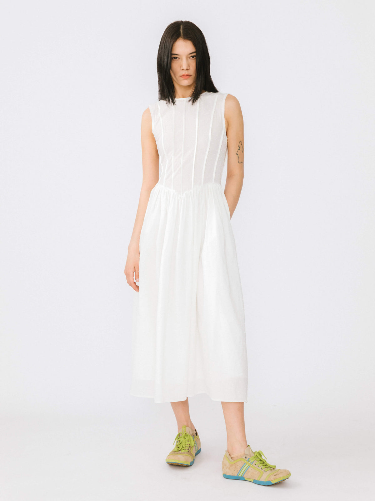 The Elodie Pintuck Dress