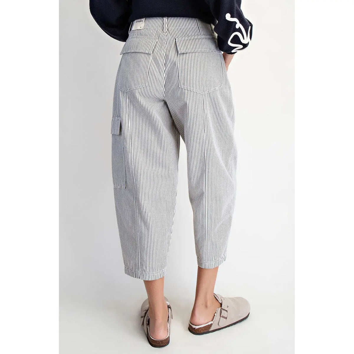The Harbor Stripe Barrel Pants
