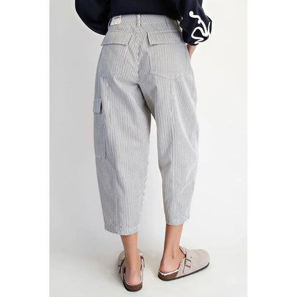 The Harbor Stripe Barrel Pants