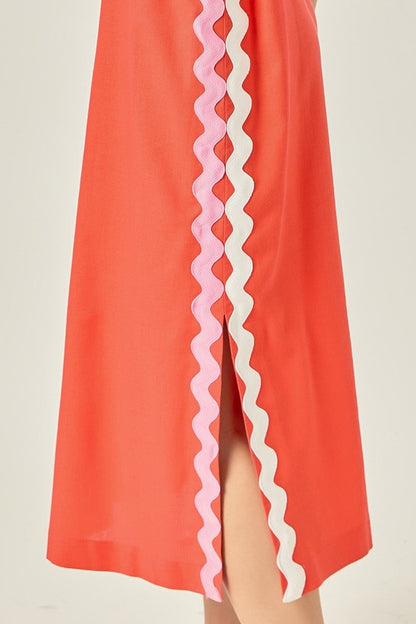 Palermo Ric Rac Midi Dress