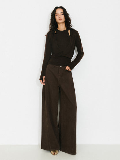 After Hours Layered Knit Top