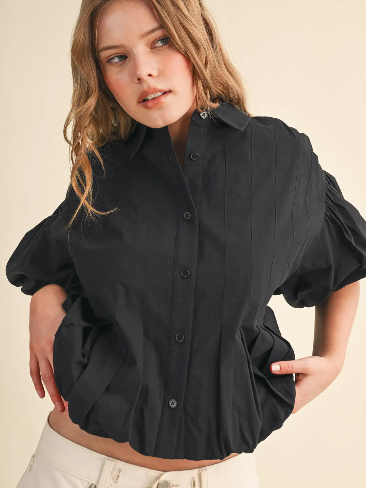 The Eloise Pintuck Blouse