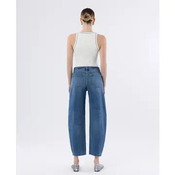 The Camden High Rise Barrel Jeans
