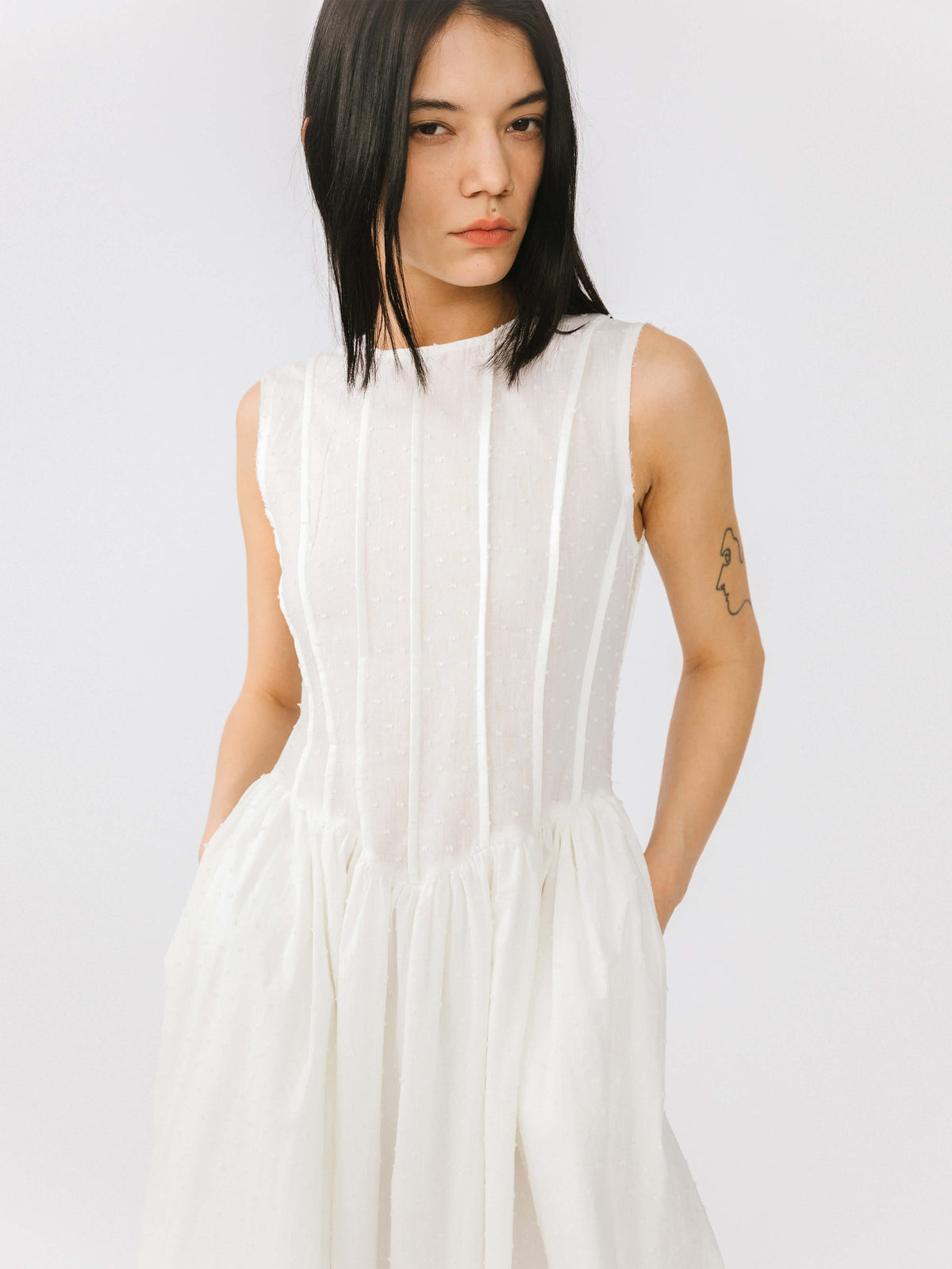 The Elodie Pintuck Dress