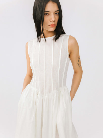 The Elodie Pintuck Dress