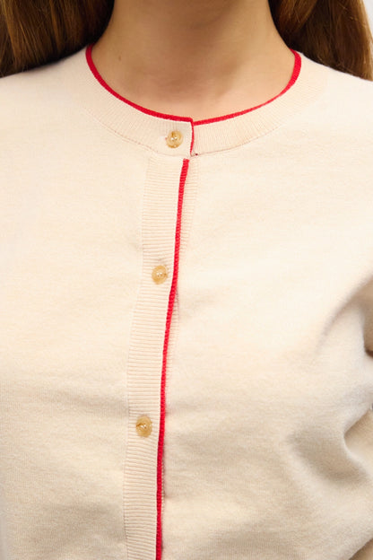 The Amelie Contrast Trim Cardigan