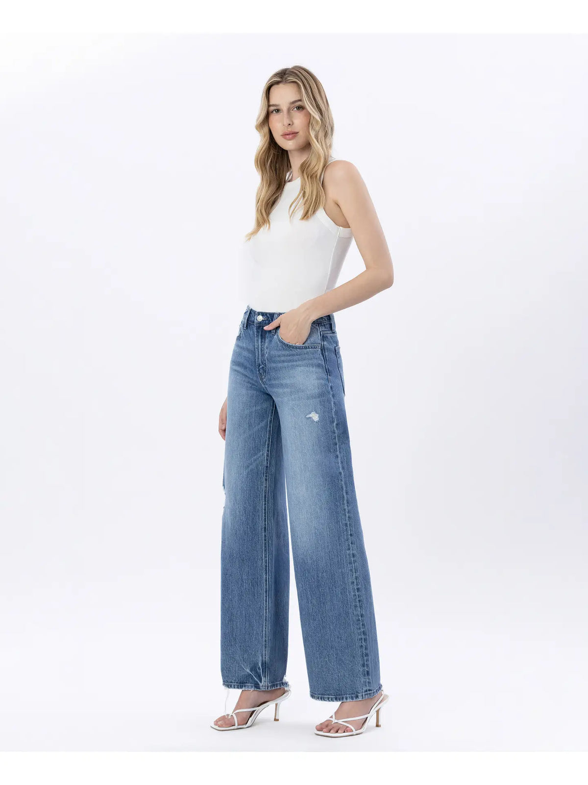 The Sienna High Rise Wide Leg Jeans