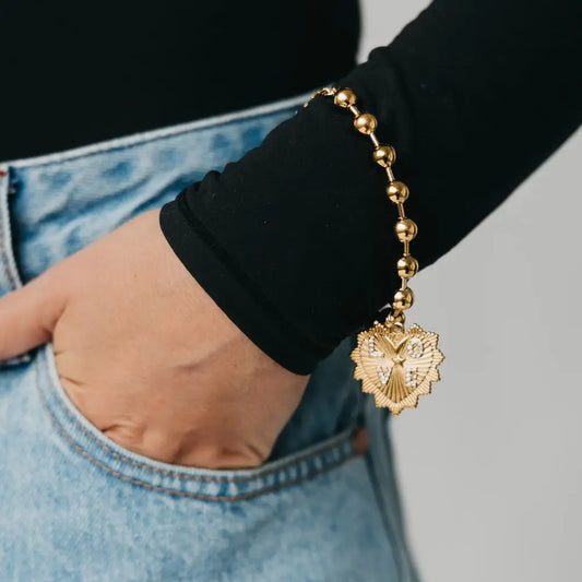 Heart Love Beaded Bracelet
