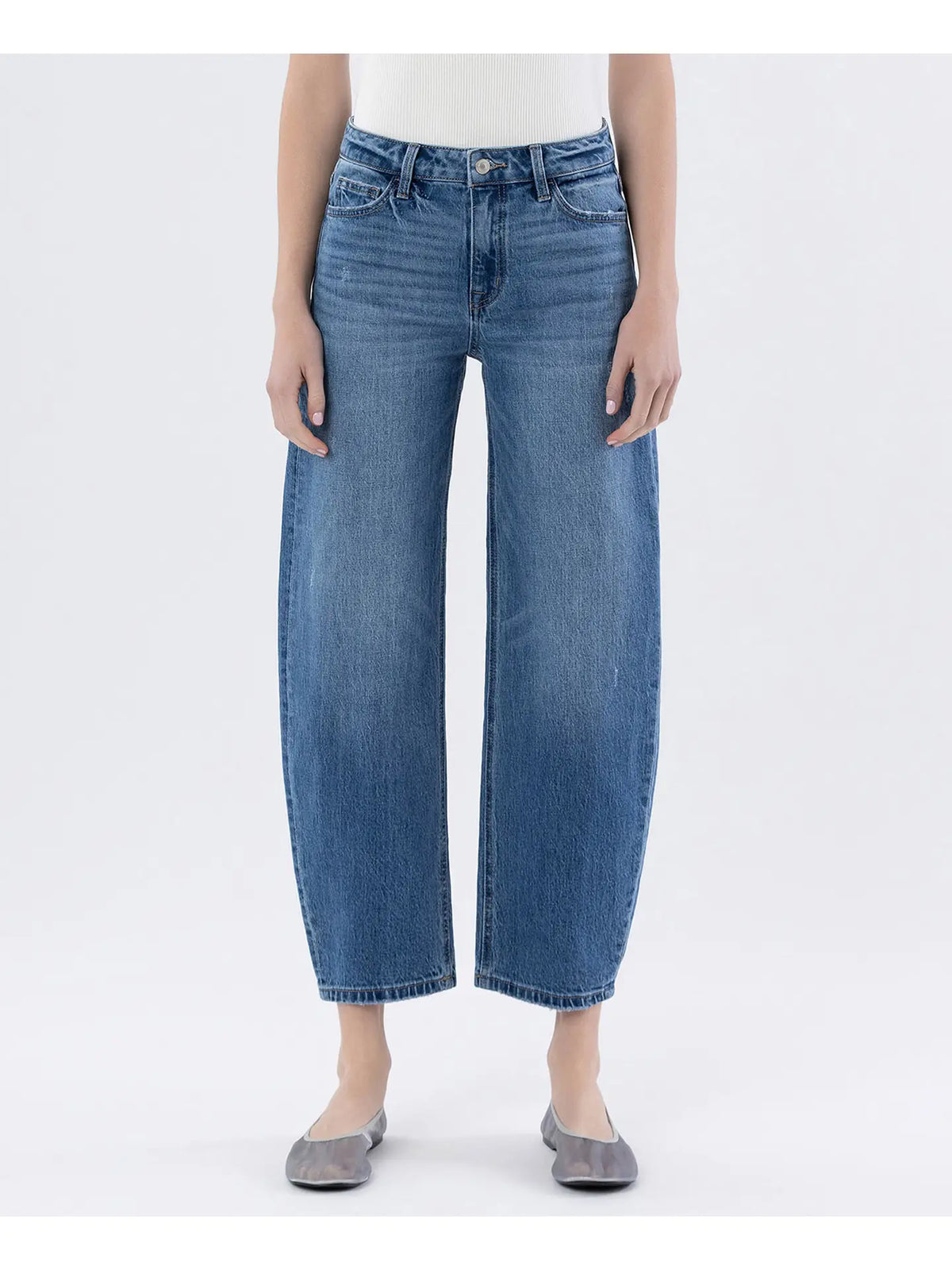 The Camden High Rise Barrel Jeans