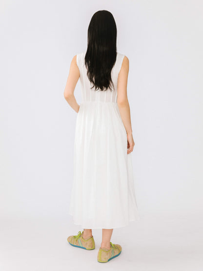 The Elodie Pintuck Dress