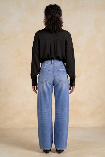 High Rise Easy Wide Leg Jean