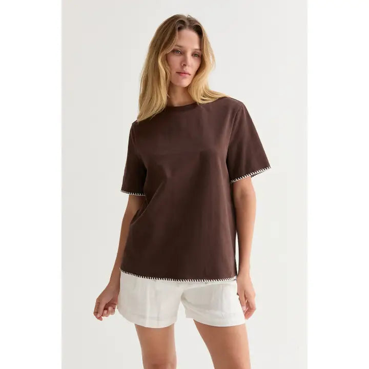 The Cocoa Stitch Tee