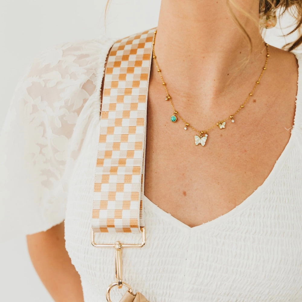 Checkered Guitar Bag Strap