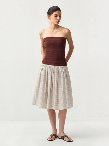 The Cottage Check Skirt