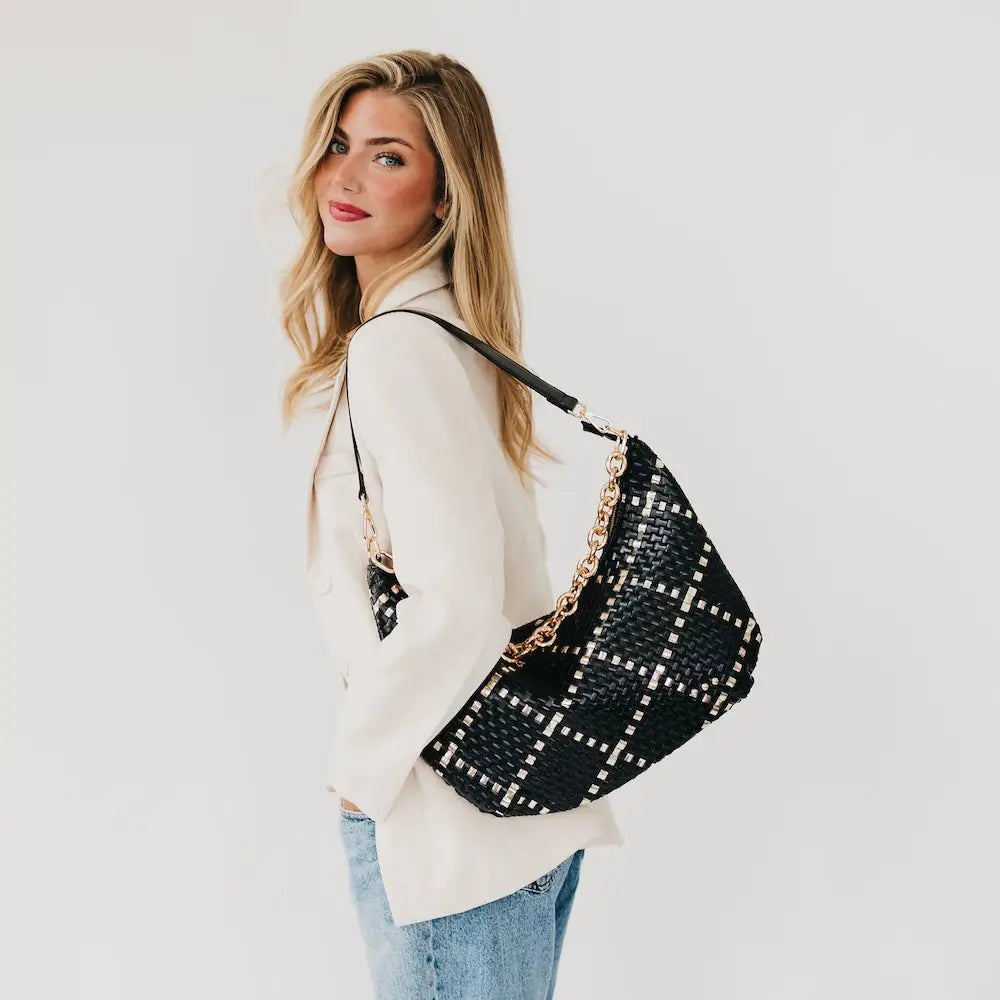 City Weave Shoulder Bag
