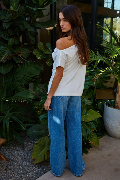 Effortless Off-Shoulder Tee