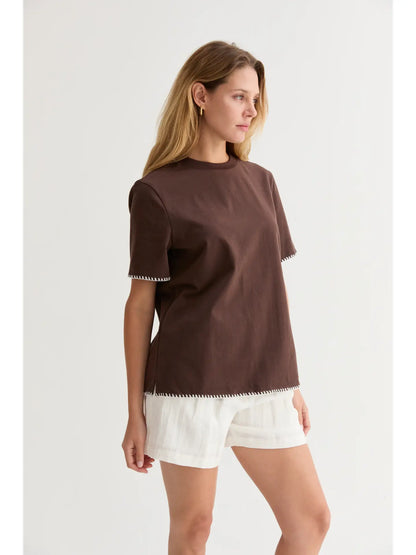 The Cocoa Stitch Tee
