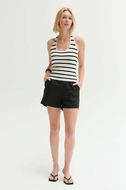 The Seaside Stripe Halter Tank