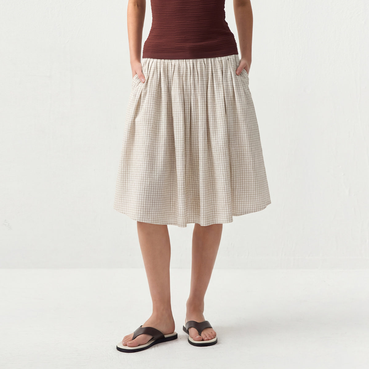 The Cottage Check Skirt
