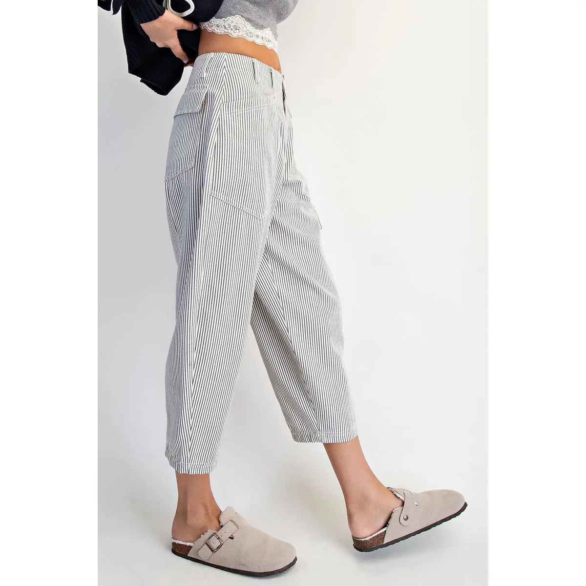 The Harbor Stripe Barrel Pants