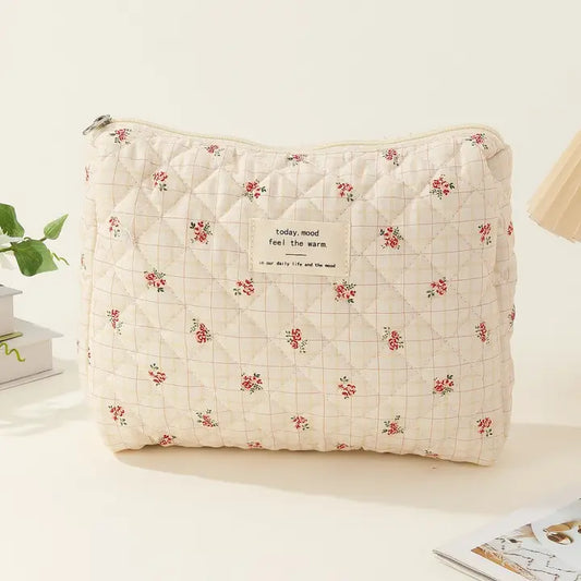 The Little Rose Quilted Pouch