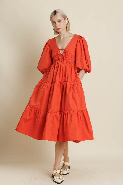 Tiered Midi Dress