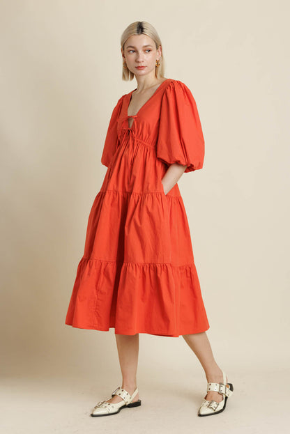 Tiered Midi Dress