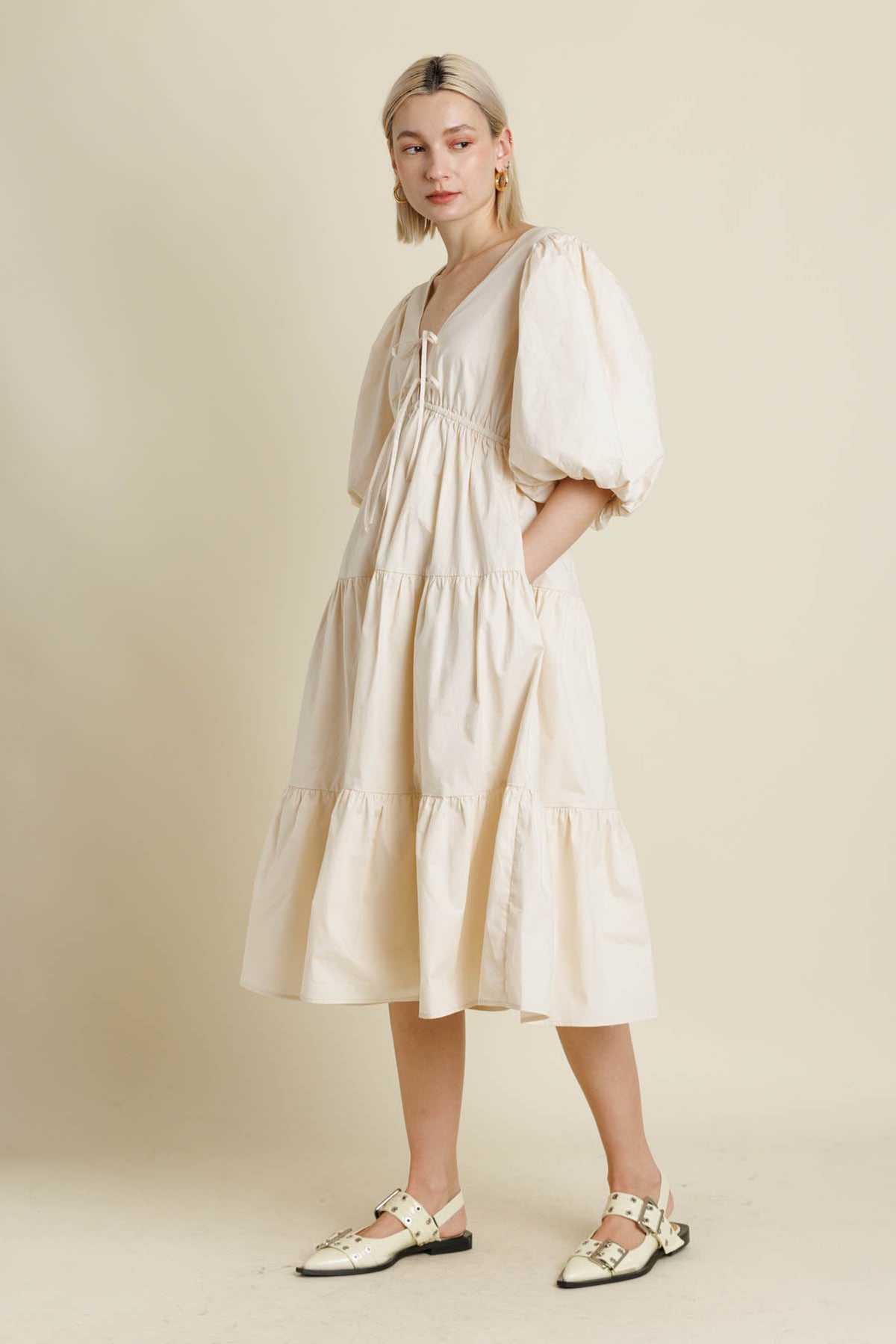 Tiered Midi Dress