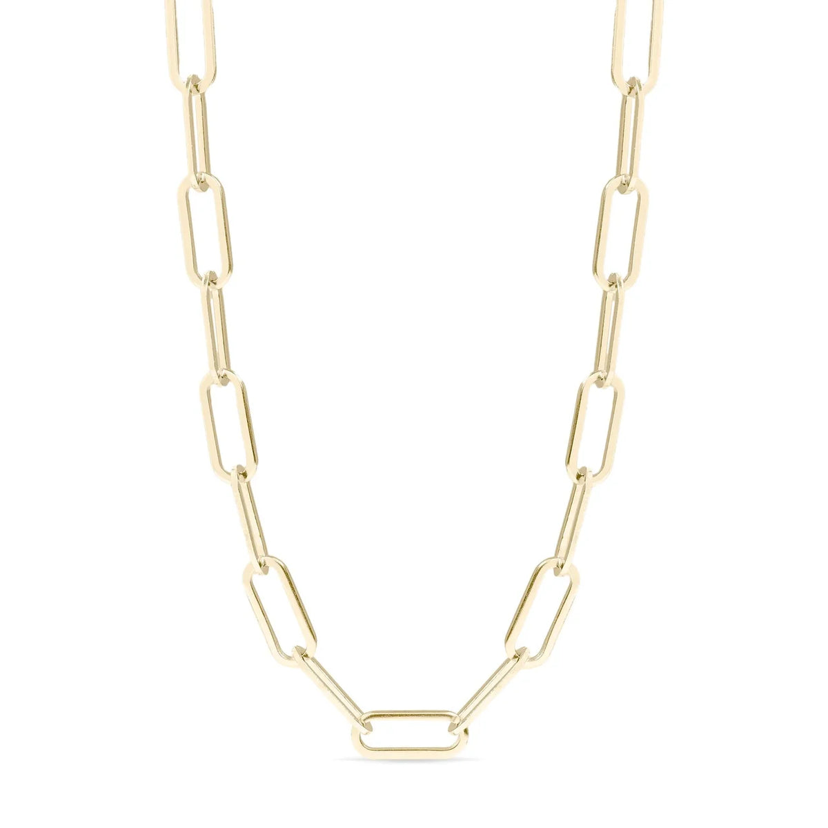 Nendo Gold Filled Paperclip Chain Necklace