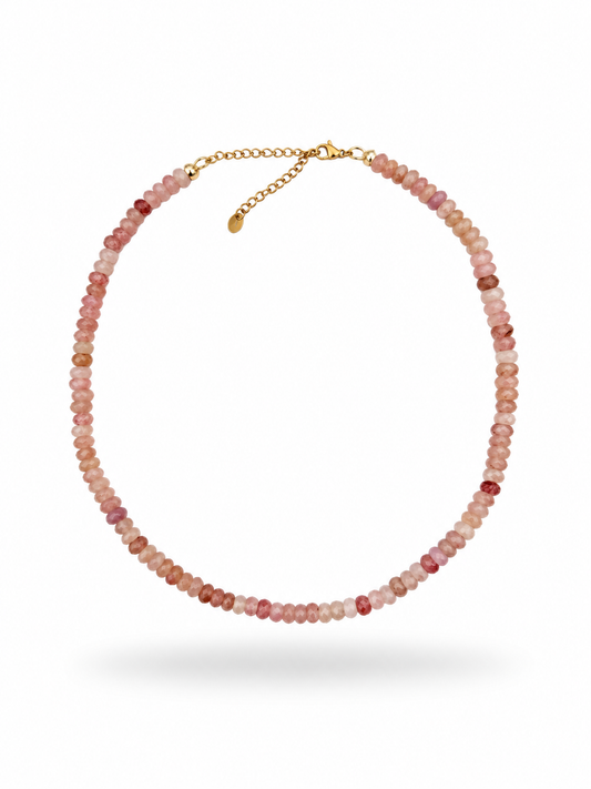 Nendo Strawberry Quartz Necklace