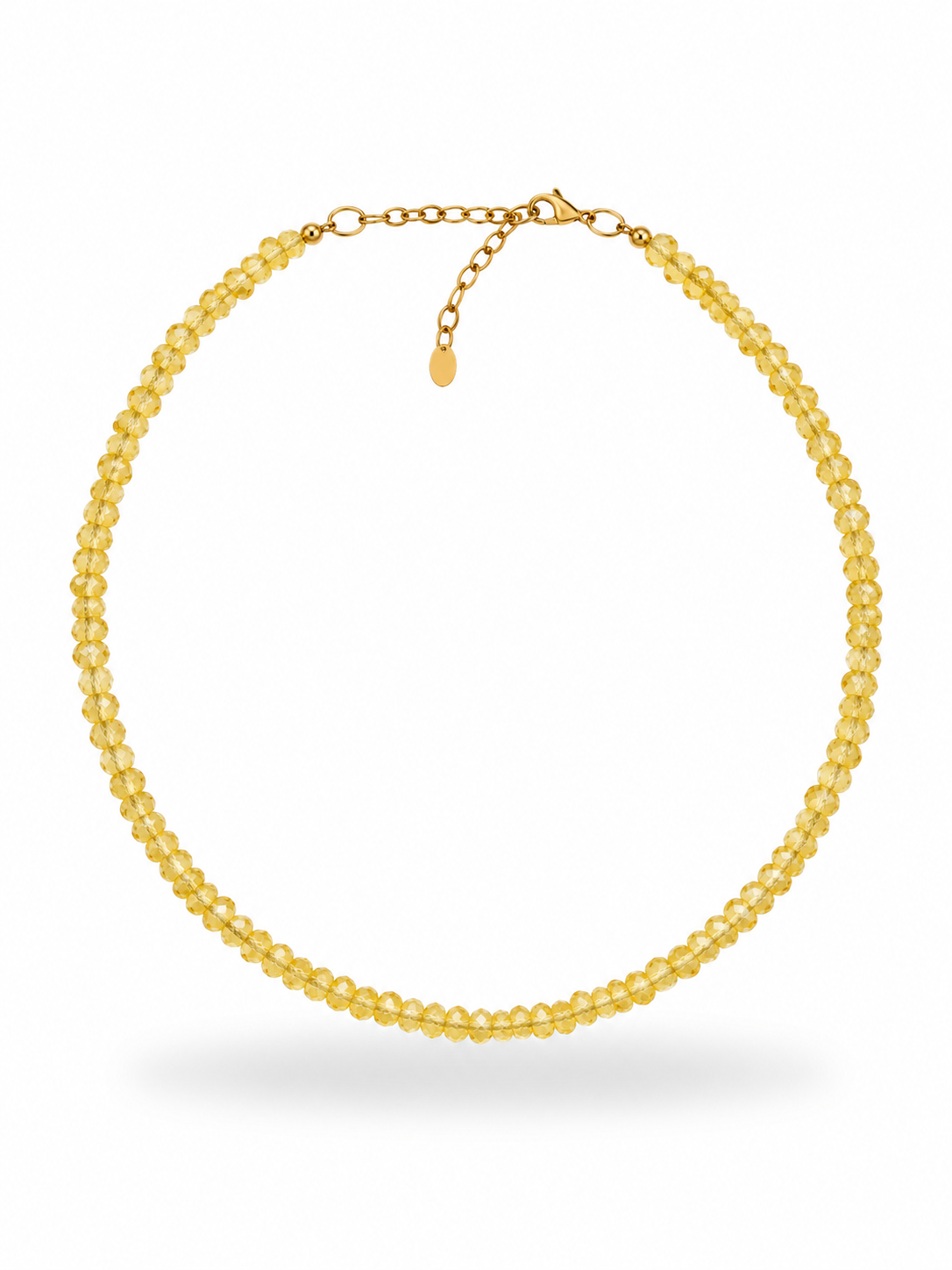 Nendo Faceted Lemon Quartz Necklace