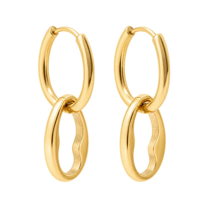 Nendo Gold Filled Duet Earrings